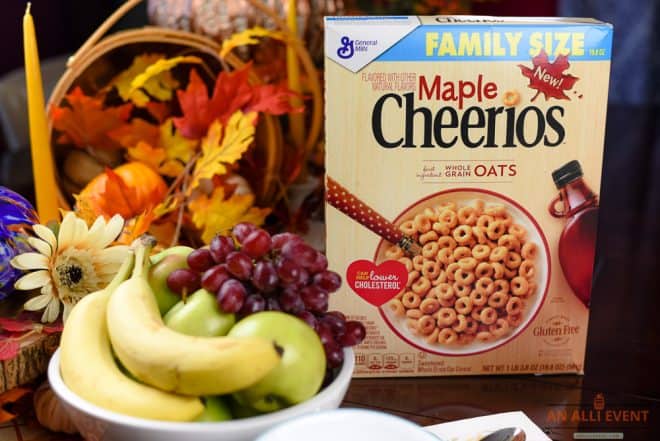 Breakfast Ideas and Maple Cheerios Family Size