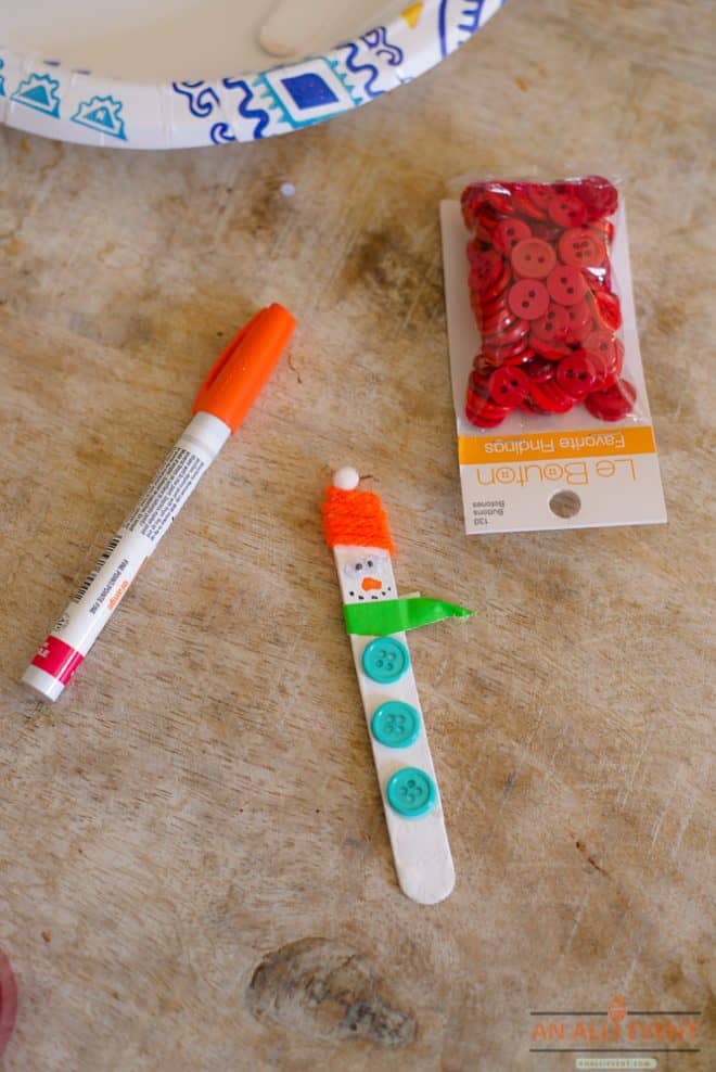 Snowman Bookmark Craft to Make with the Kids