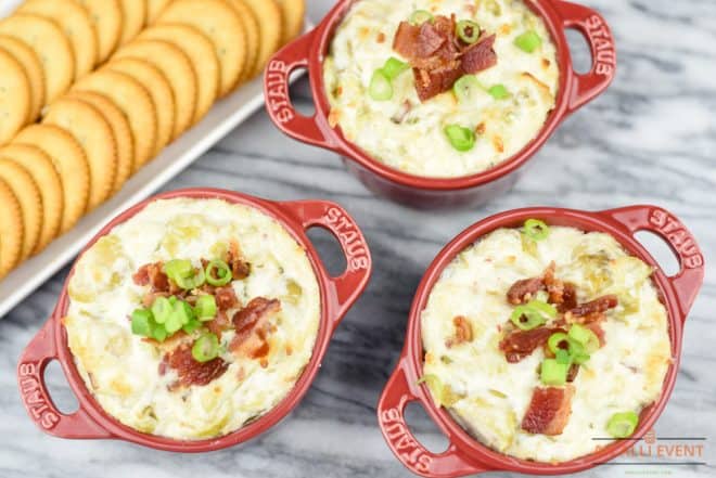 Cheesy Bacon Topped Brussels Sprouts Dip - Perfect Appetizer