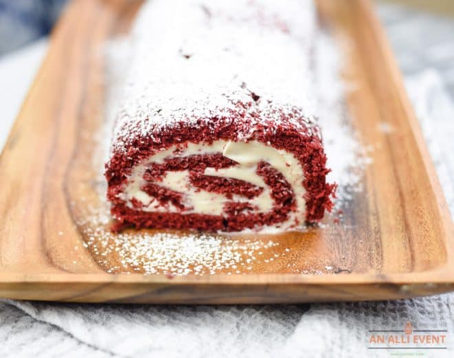 Front of Red Velvet Cake Roll