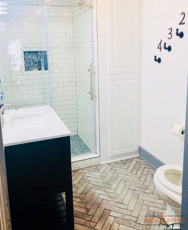 Boys Bathroom Makeover - Finished Product