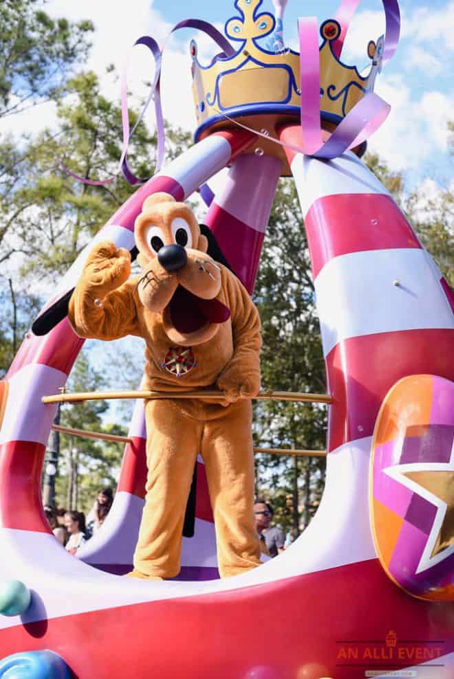 Pluto is Cute - Fantasy Parade - Magic Kingdom Theme Park