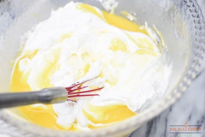 Add sour cream and whipped topping to make Pineapple Pudding