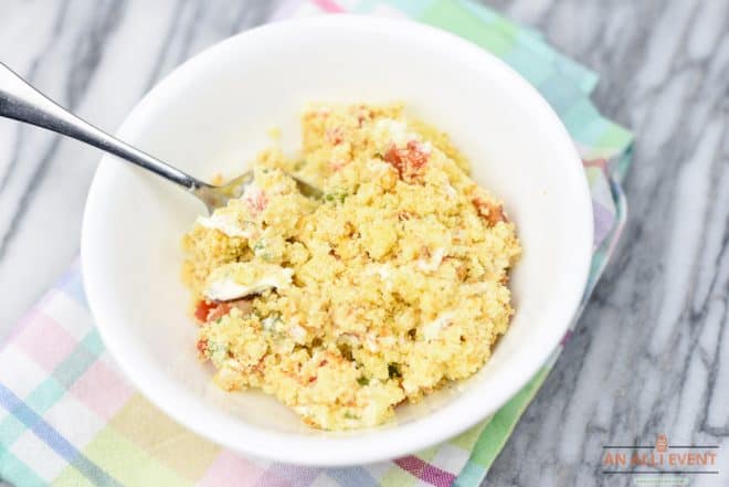 A Serving of Cornbread Salad