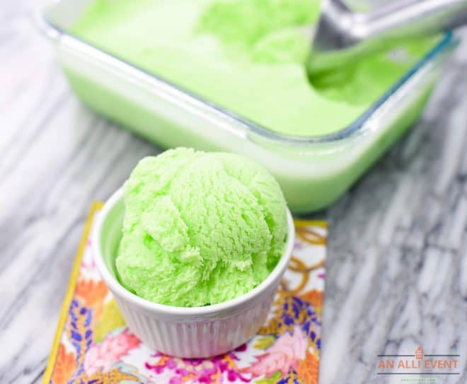 Serving of 3-Ingredient Lemon-Lime Kool-Aid Sherbet