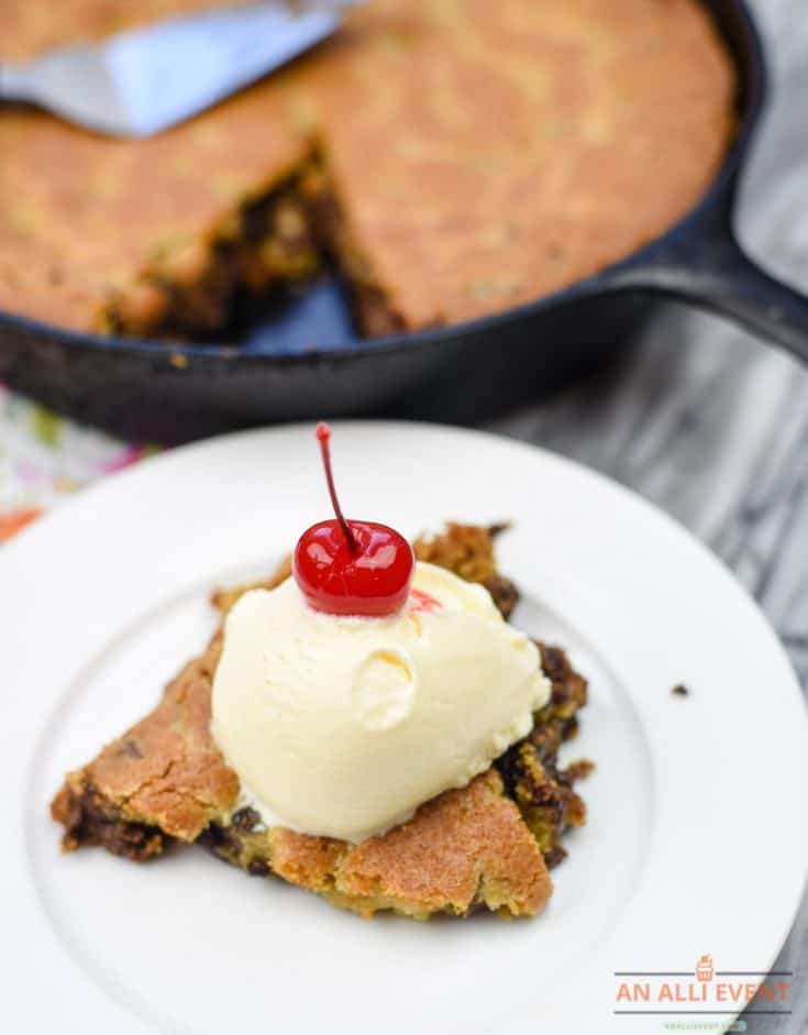 Skillet Chocolate Chip Cookie - Ready to Serve