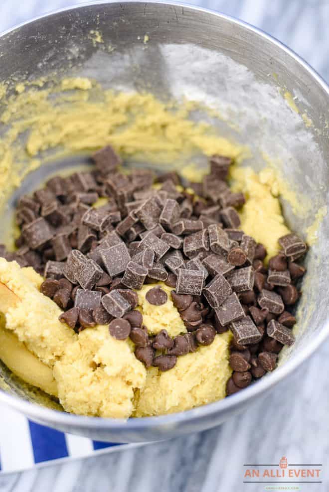 Ingredients for Skillet Chocolate Chip Cookie