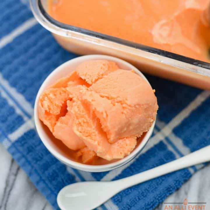 Orange Kool-Aid Sherbet