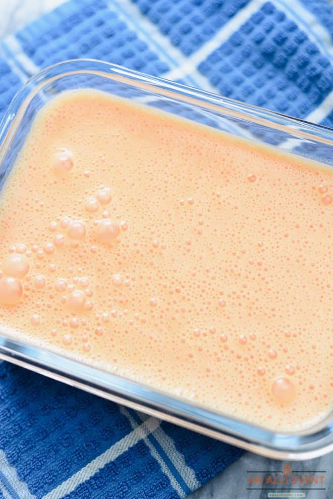 Place Orange Kool-Aid Sherbet in the Freezer Until Firm.