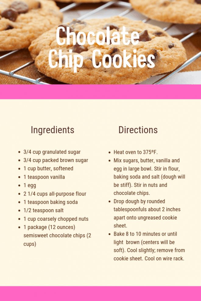 Chocolate Chip Cookies Recipe