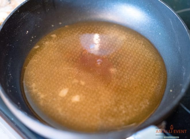 Browning Sugar in a Skillet