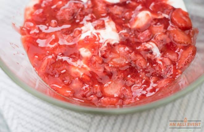 Layer of Strawberry Filling