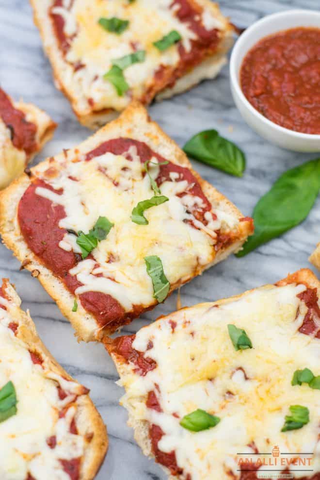 French Bread Pizza Ready to Serve