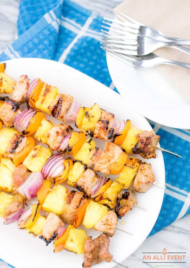 Grilled Pineapple Pork Kabobs