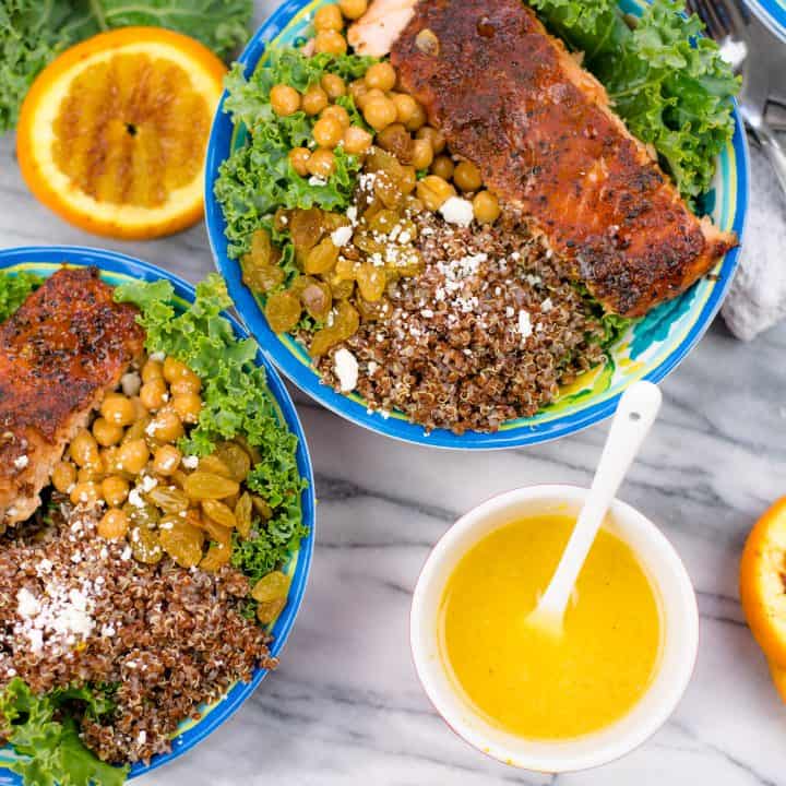 Grilled Salmon and Quinoa Bowl