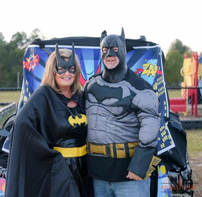 Batgirl and Batman Trunk or Treat