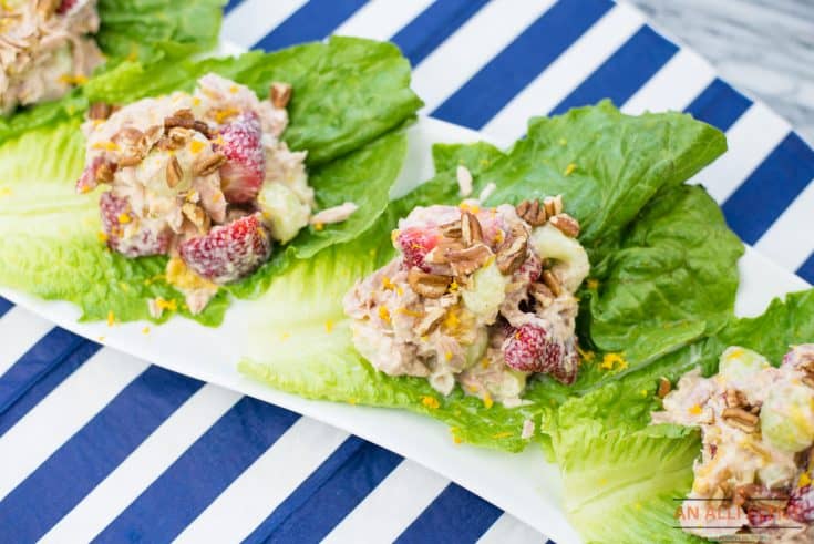 Tuna Fruit Salad with Greek Yogurt Dressing