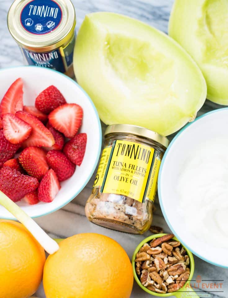 Tuna Fruit Salad with Greek Yogurt Dressing An Alli Event