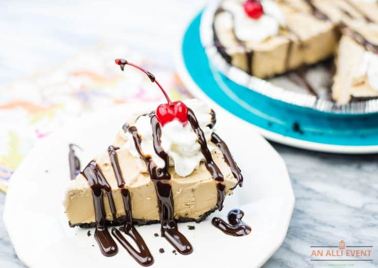 Slice of Coffee Ice Cream Pie