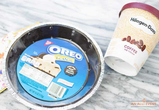 Ingredients for Coffee Ice Cream Pie