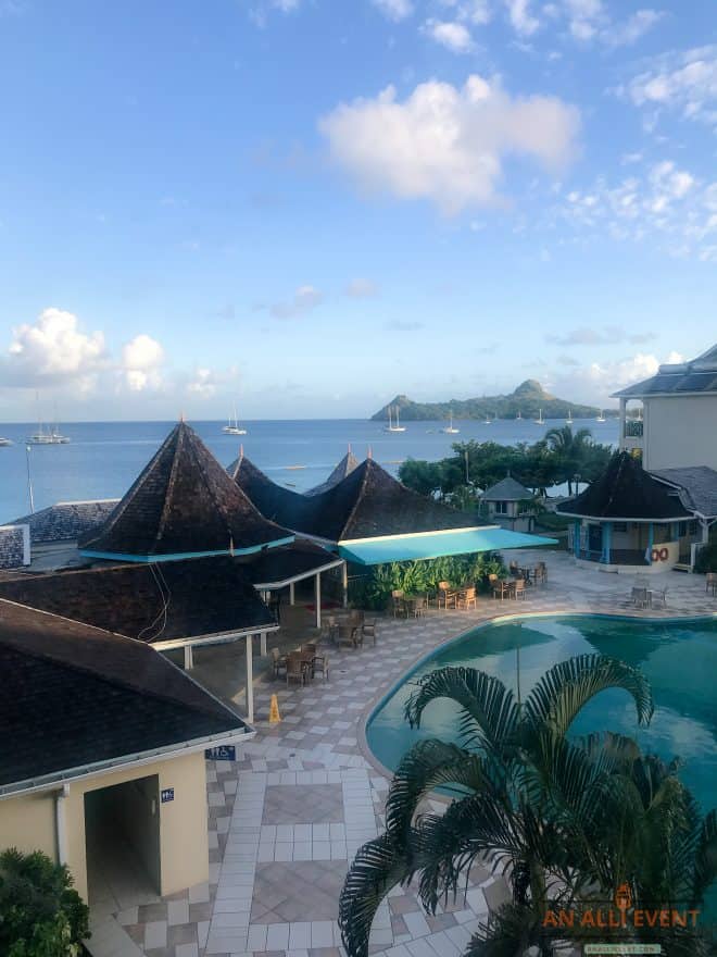 View from our balcony - St. Lucia