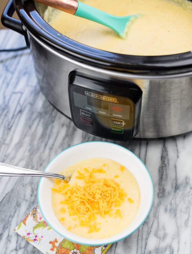 Overnight Slow Cooker Cheese Grits An Alli Event