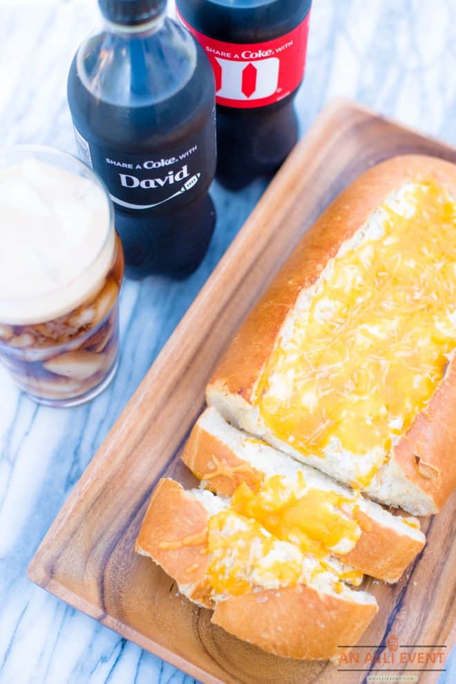 Cheesy Stuffed Bread and Share A Coke