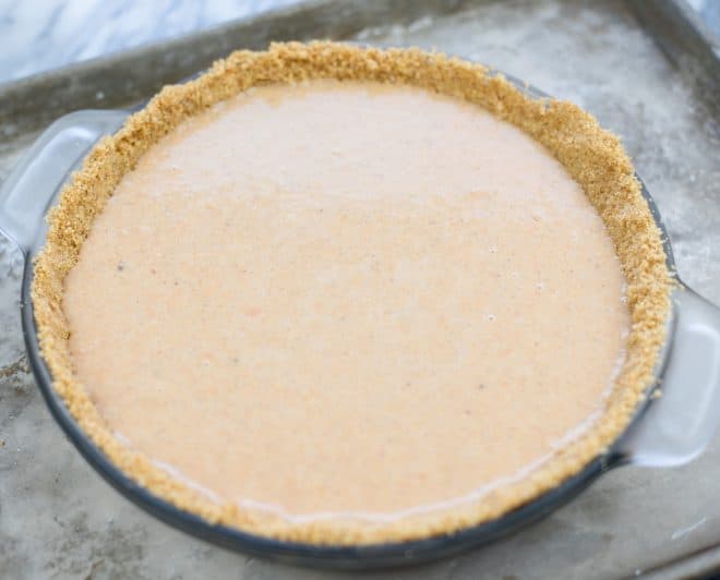 Filling in Pie Crust Before Baking