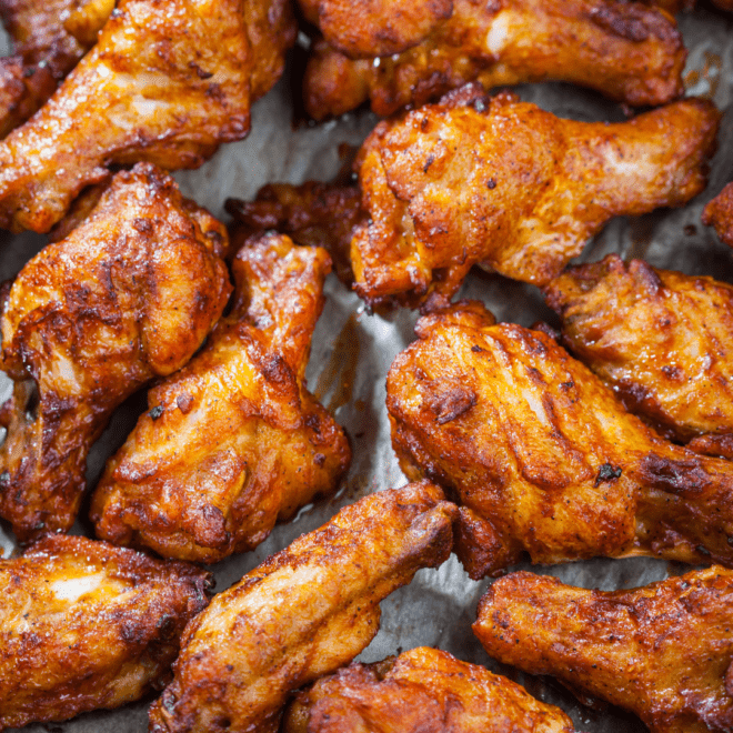 Buffalo Chicken Wings in pan