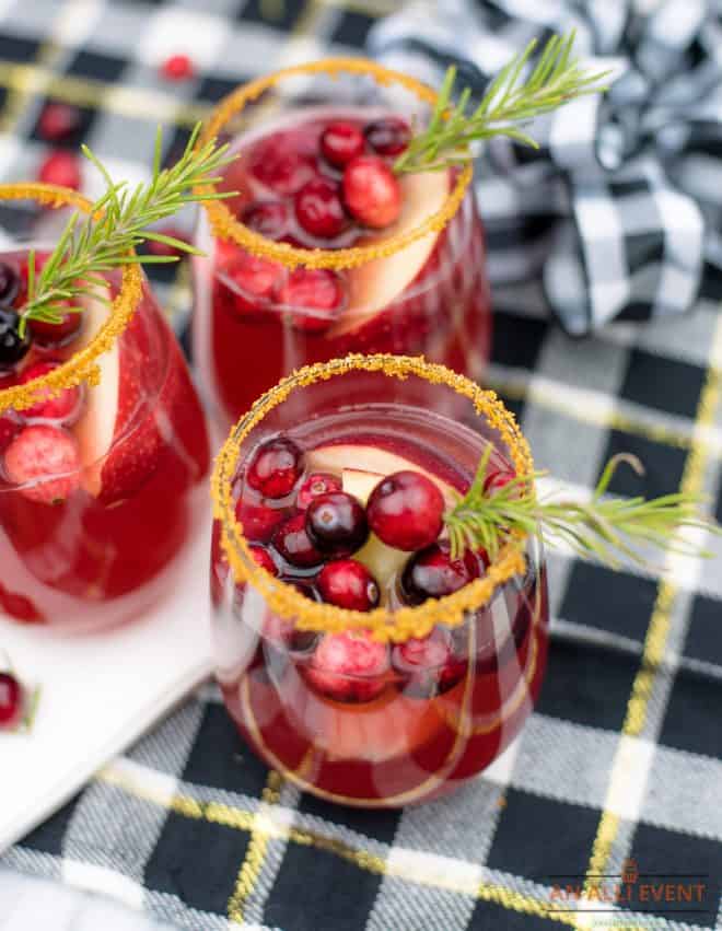 cranberry mocktails