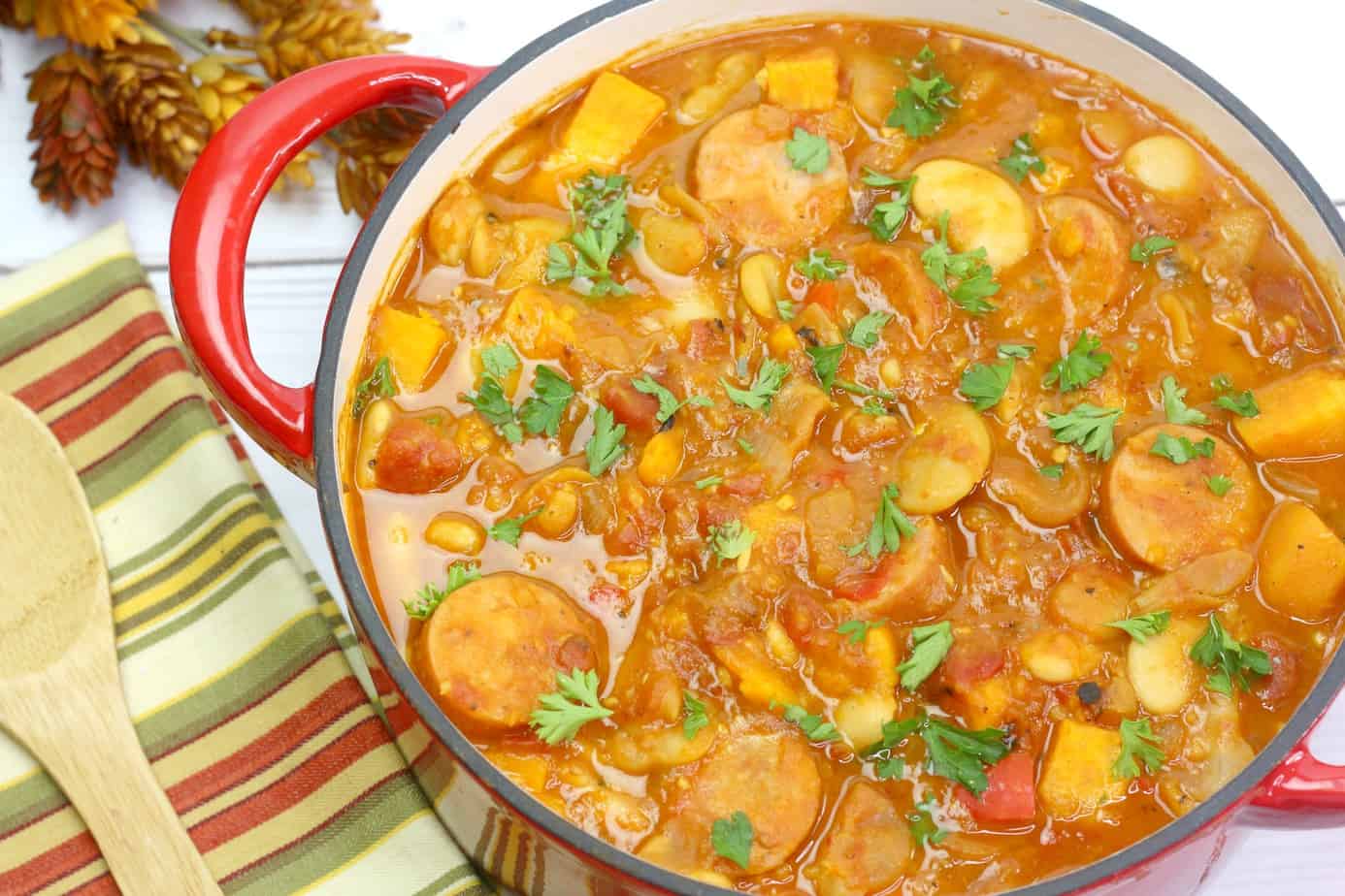 Spanish Sausage Sweet Potato Stew An Alli Event