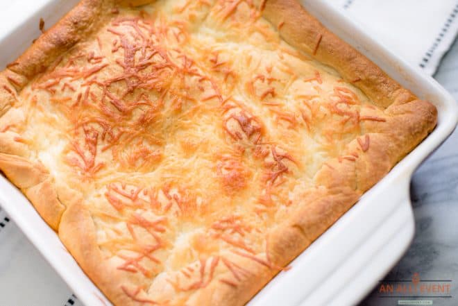 Baked Hamburger Casserole With Golden Crescent Roll Crust