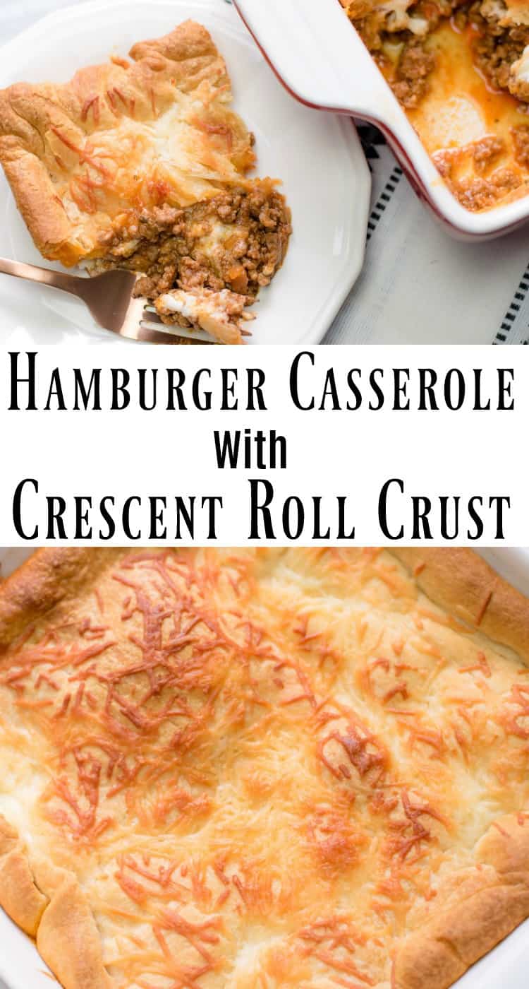 Hamburger Casserole With Crescent Roll Crust An Alli Event