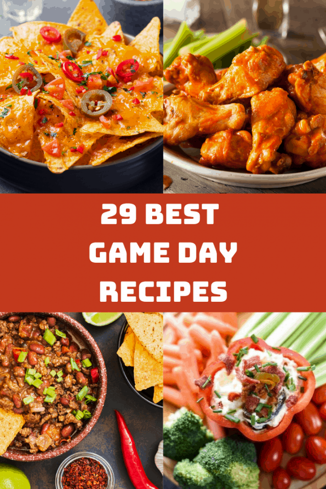 Best Game Day Recipes including nachos, wings and chili