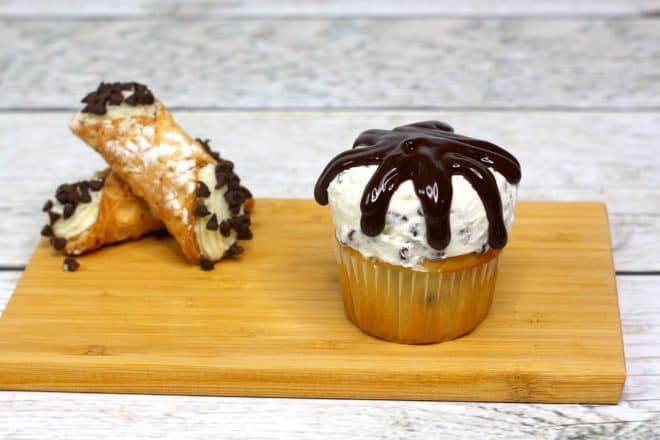 Chocolate Ganache over cupcakes