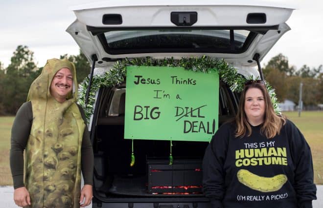 Big Dill trunk or treat costume and idea.