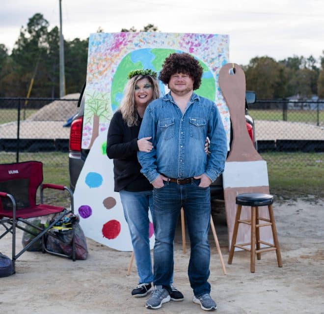 Bob Ross and Happy Little Tree - New Trunk or Treat Ideas