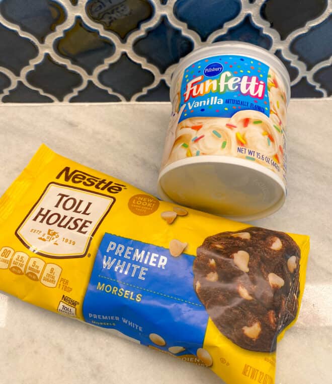 Ingredients For White Chocolate Funfetti Fudge