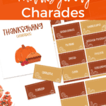 Thanksgiving Charades cards