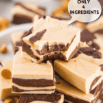 Chocolate Peanut Butter Swirl Fudge