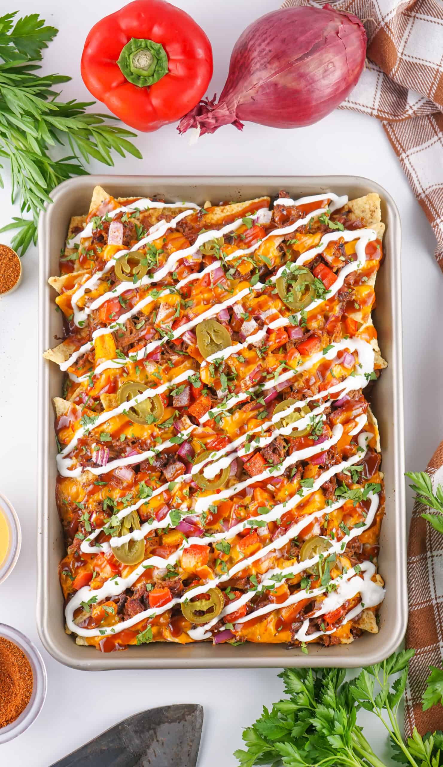 Leftover Pulled Pork Nachos