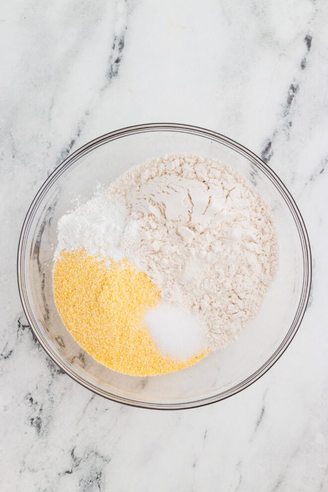 dry ingredients to make cornbread in the air fryer
