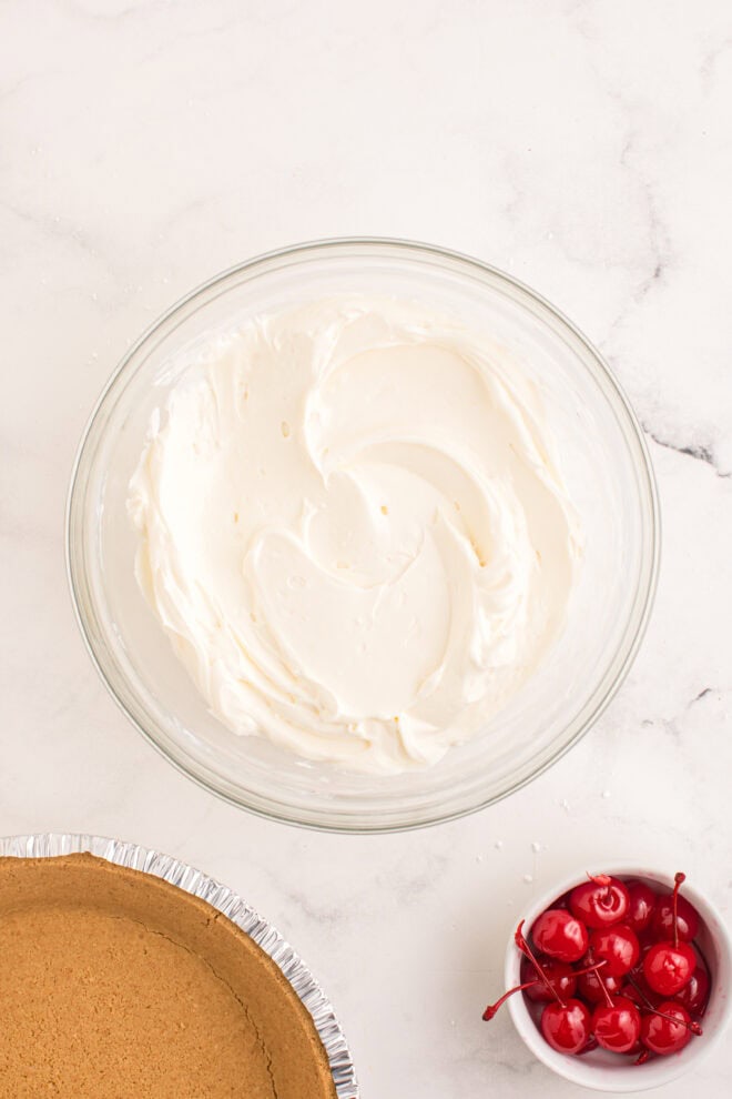 whipped cream whipped until stiff peaks form