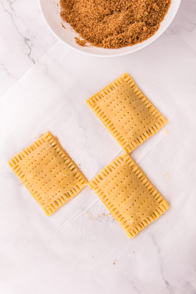 holes poked into the tops of the pop tarts