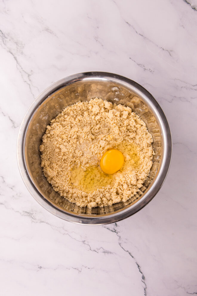 egg stirred into pop tart dough